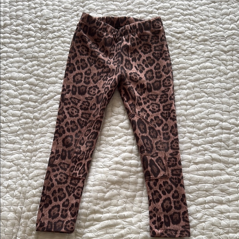 Imoga Brown and Black Animal Print Leggings